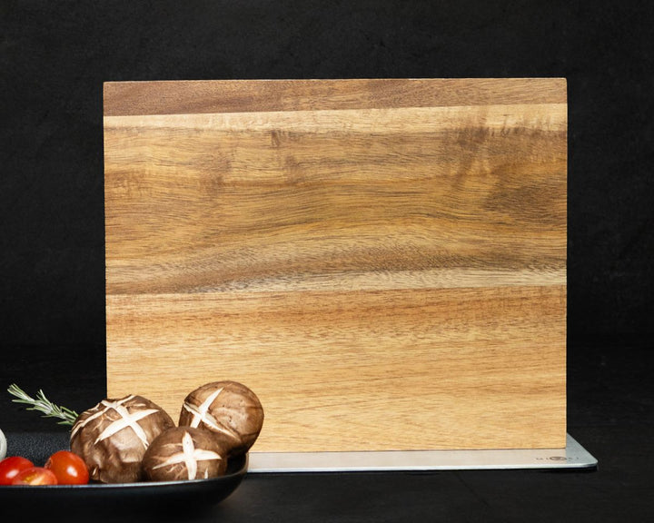 Bloc à couteaux en bois d'acacia