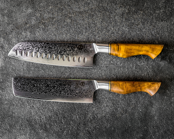 Set of 2 Santoku & Nakiri