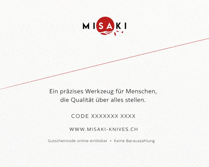 Misaki Geschenkgutschein