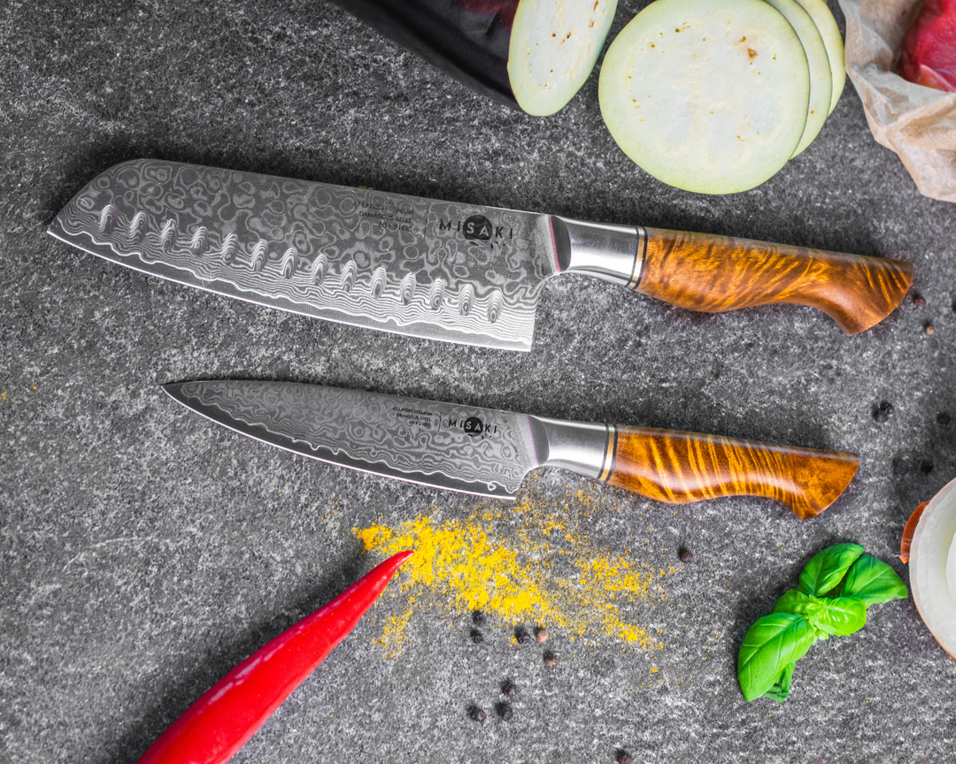 Set of 2 Santoku & Utility Knife