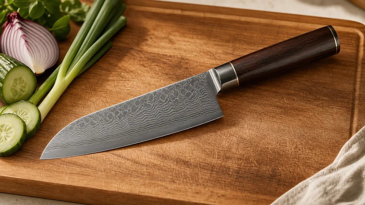 Starten Sie mit Santoku oder Chefmesser.